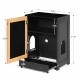 Cat Litter Box Enclosure, Hidden Cat Washroom, Kitty End Table, Litter cabinet with sisal door,Black