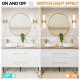 Golden and Elegant Resin Wall Sconce,Set of 2,Modern Vertical Light Fixture for Bathrooms, Hallways, and Bedrooms (Only Inoor)