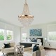 Gold Crystal Chandeliers,Large Contemporary Luxury Ceiling Lighting for Living Room Dining Room Bedroom Hallway (Bulbs Not Included)