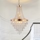 Gold Crystal Chandeliers,Large Contemporary Luxury Ceiling Lighting for Living Room Dining Room Bedroom Hallway (Bulbs Not Included)