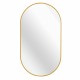 Gold 20 x 28 Inch Metal Oval  Mirror