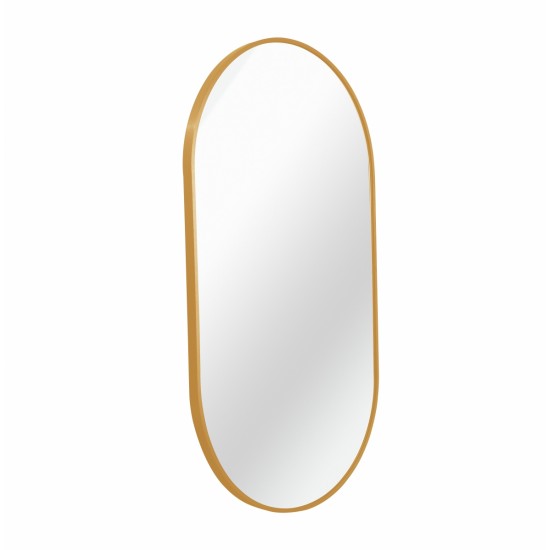 Gold 20 x 28 Inch Metal Oval  Mirror