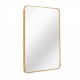 Gold 24x36 INCH Metal Rectangle Barhroom mirror