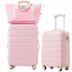 Hardshell Luggage Sets 2Pcs + Bag Spinner Suitcase with TSA Lock Lightweight 20 Inch + 24 Inch