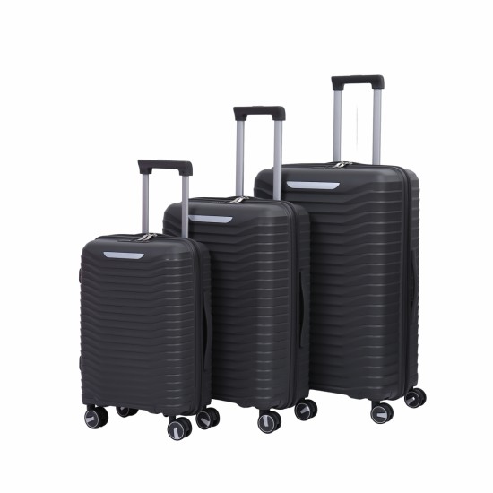 2303BLack       Hardside Luggage Sets 3 Pieces, Expandable Luggages Spinner Suitcase with TSA Lock Lightweight Carry on Luggage 19inch 23inch 27inch