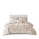 4 Pcs Velvet Comforter Set with Throw Pillow(Full/Queen)