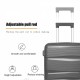 Hardshell Suitcase Spinner Wheels PP Luggage Sets Lightweight Durable Suitcase with TSA Lock,3-Piece Set (20/24/28)Dark Gray2302