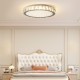 Crystal LED Ceiling Light, 19.7-Inch Flush Mount, 45W Dimmable Modern Fixture, Energy-Saving, Perfect for Living Room, Bedroom, Kitchen