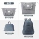 5 Piece Luggage Set with Expandable Duffel Bag & Foldable Backpack – 20 Inch/24 Inch/28 Inch Suitcases with 360° Spinner Wheels, TSA Lock, grey