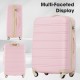 Hardshell Luggage Sets 2Pcs + Bag Spinner Suitcase with TSA Lock Lightweight 20 Inch + 24 Inch