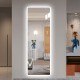 Full Length Mirror Lighted Vanity Body Mirror LED Mirror Wall-Mounted Mirror Big Size Rounded Corners, Bedroom,Living Room,Dressing Room Hotel