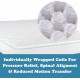 QUEEN SIZE- 9-inch Excellence - Medium Tight-Top Hybrid Aloe Vera Foam Encased Pocket Coil Mattress