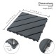 44 Pack Plastic Interlocking Deck Tiles(Grey)