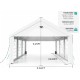 Sannwsg Party Tent- 10x20FT Heavy Duty Canopy Tent with Removable sidewals,outdoor Waiterpro Patio camping Gazebo sheter,perect for wedding Holday Bithday BBa Backyard Evening Tent