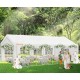 Sannwsg Party Tent- 10x20FT Heavy Duty Canopy Tent with Removable sidewals,outdoor Waiterpro Patio camping Gazebo sheter,perect for wedding Holday Bithday BBa Backyard Evening Tent