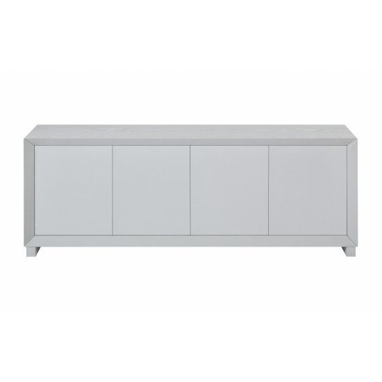 Sideboard Storage Cabinet TV Stand modern style Cabinet for Living room/Kitchen/Bedroom/Entryway. White, 64'' W x 15'' D x 23.23''H.