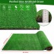 5FTX8FT Outdoor Artificial Grass Runner Rug, Thick Realistic Fake Grass Roll Decor Patio Balcony Garden Lawn, Dog Pets Turf Drain Mat, 1.38 Inch Pile Height