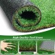 3FTX5FT Outdoor Artificial Grass Runner Rug, Thick Realistic Fake Grass Roll Decor Patio Balcony Garden Lawn, Dog Pets Turf Drain Mat, 1.38 Inch Pile Height