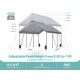 Sannwsg 10 * 20 Heavy Duty Carport Canopy - Extra Large Portable Car Tent Garage with Adjustable Peak Height from 9.5ft to 11ft,Removable Roof &Side Walls for Car, SUV,Boats