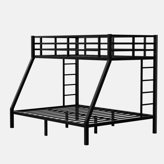 Metal Twin XL over Queen Bunk Bed for Teens and Adults,Space-Saving/Noise Reduced/No Box Spring Needed(Expect arrive date 2024/7/17)