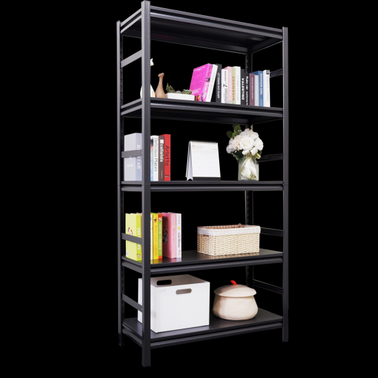 Adjustable Heavy Duty Metal Shelving - 5-Tier Storage Shelves, 2000LBS Load, Kitchen, Garage, Pantry H63 * W31.5 * D15.7