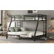 Metal Twin XL over Queen Bunk Bed for Teens and Adults,Space-Saving/Noise Reduced/No Box Spring Needed(Expect arrive date 2024/7/17)