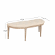 48 Inch Halfmoon Entryway Bench Tufted Semi Circle Ottoman Bench Seat French Style Upholstered Bed End Bench for Foyer Mudroom Bedroom