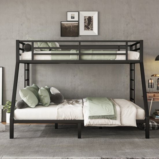 Metal Twin XL over Queen Bunk Bed for Teens and Adults,Space-Saving/Noise Reduced/No Box Spring Needed(Expect arrive date 2024/7/17)