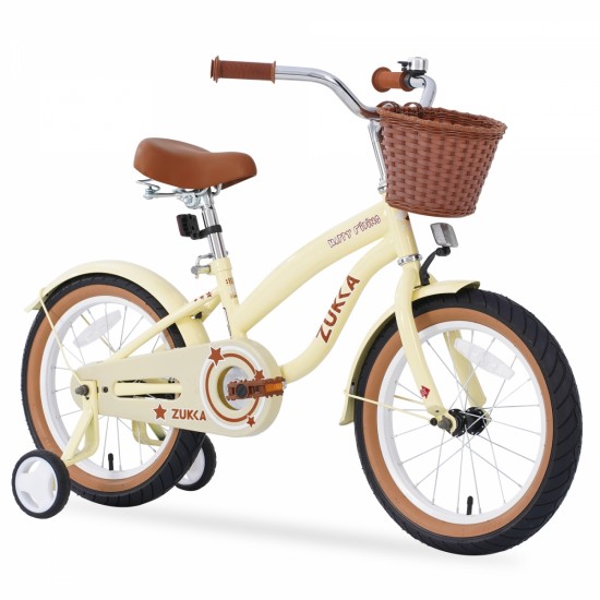 Multiple Colors,Girls Bike  for 4-7Years Old Kids,16 inch  wheel , Training Wheels Included