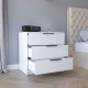 Kaia 3 Drawers Dresser, Superior Top -White