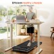 Under Desk Treadmill with Incline, Walking Pad for Home/Office, Portable Walking Treadmill 2.5HP, Walking Jogging Machine with 265 lbs Weight Capacity App Remote Control LED Display