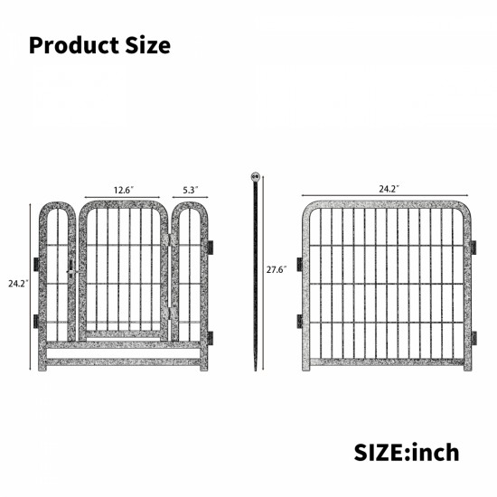 Dog Playpen 8 Panels 24