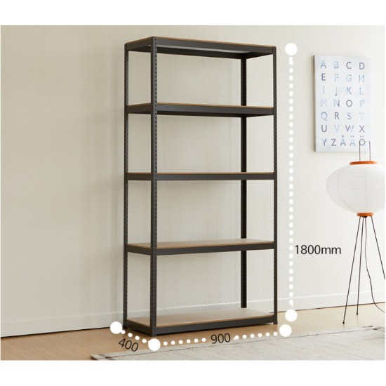 Storage Shelves -  5 Tier Adjustable Garage Storage Shelving, Heavy Duty Metal Storage Utility Rack Shelf Unit for Warehouse Pantry Closet Kitchen, 23.6 Inch x 15.7 Inch x 47.2 Inch, Black