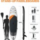 Inflatable Stand Up Paddle Board – Simple Deluxe Premium SUP for All Skill Levels, Paddle Boards for Youth & Adults, Blow Up Stand-Up Paddleboards with Accessories & Backpack, Surf Control, Black