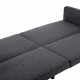 Futon Sofa Bed Convertible Sectional Sleeper Couch, Loveseat Bed with Tapered Legs for Living Room, Study, Dorm, Office