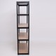 Storage Shelves -  5 Tier Adjustable Garage Storage Shelving, Heavy Duty Metal Storage Utility Rack Shelf Unit for Warehouse Pantry Closet Kitchen, 23.6 Inch x 15.7 Inch x 47.2 Inch, Black