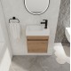 18'' Floating Wall-Mounted Bathroom Vanity with White Resin Sink & Soft-Close Cabinet Door