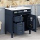 30'' Bathroom Vanity with Top Sink, Modern Bathroom Storage Cabinet with 2 Drawers and a Tip-out Drawer, Single Sink Bathroom Vanity