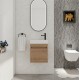 18'' Floating Wall-Mounted Bathroom Vanity with White Resin Sink & Soft-Close Cabinet Door