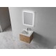 Bathroom Cabinet With Sink,Soft Close Doors,Float Mounting Design,24 Inch For Small Bathroom,24x18-00624 IMO(KD-Packing)