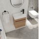 18'' Floating Wall-Mounted Bathroom Vanity with White Resin Sink & Soft-Close Cabinet Door