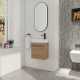 18'' Floating Wall-Mounted Bathroom Vanity with White Resin Sink & Soft-Close Cabinet Door