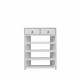 Storage Rack Storage Organiser in the Entryway Economical Home Shoe Rack Multi-Layer Shoe Cabinet,bring 2 drawers ,Very Suitable for Entrance Hallway (White)