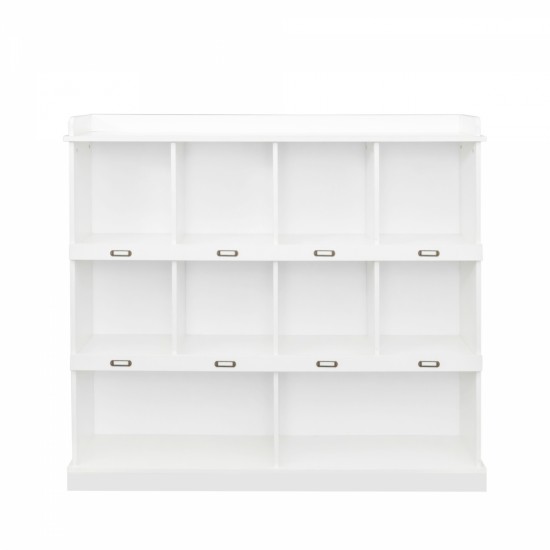 Cubbyhole storage, 10-shelf Bookcase