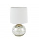 Saxony Metallic Glass Table Lamp