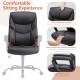 Sweetcrispy Home Office Chair Ergonomic PU Leather Desk Chair with Armrests