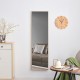 The3rd generation packaging upgrade includes a light oak solid wood frame full length mirror, dressing mirror, bedroom entrance, decorative mirror, clothing store, and floor mounted mirror. 60 Inch *17.3 Inch