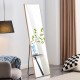 The3rd generation packaging upgrade includes a light oak solid wood frame full length mirror, dressing mirror, bedroom entrance, decorative mirror, clothing store, and floor mounted mirror. 60 Inch *17.3 Inch