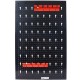 Pegboard Wall Organizer, 4ft Metal Garage Pegboard Tool Organizer w/3 Pegboards, Drill Bit Rack, Wrench Rack, Hooks Accessories, Wall-Mounted Tool Storage Pegboard for Workshop Warehouse, Black