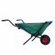 Collapsible Wheelbarrow 176 lbs Folding Yard Garden Wheelbarrow Foldable Lightweight Gardening Heavy Duty Oxford Cloth Green Lawn Cart for Grass, Leaf, Garden Supplies, 10 Inch Pneumatic Tire